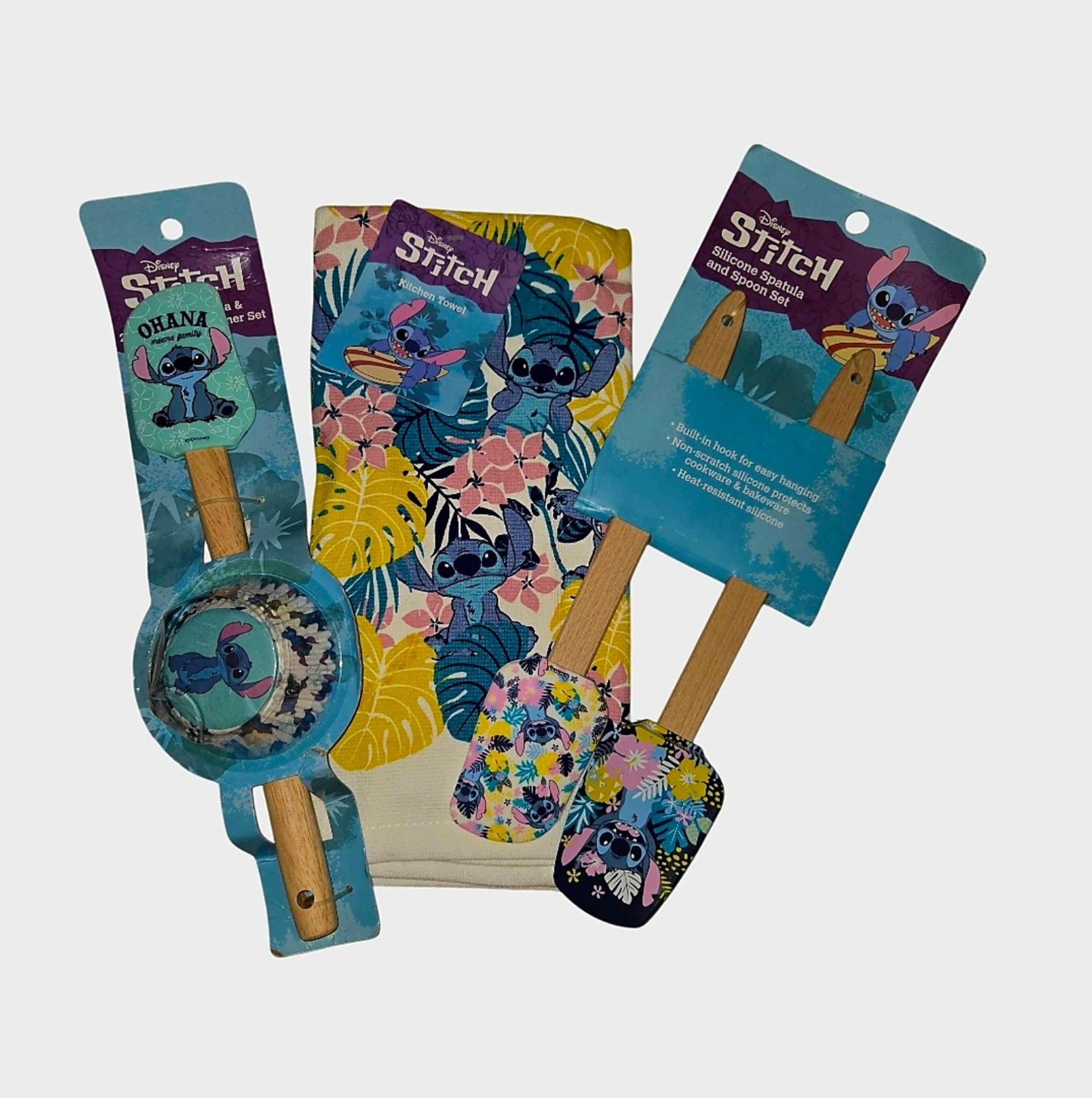 Disney Stitch Kitchen Dish Towel & Utensil Set
