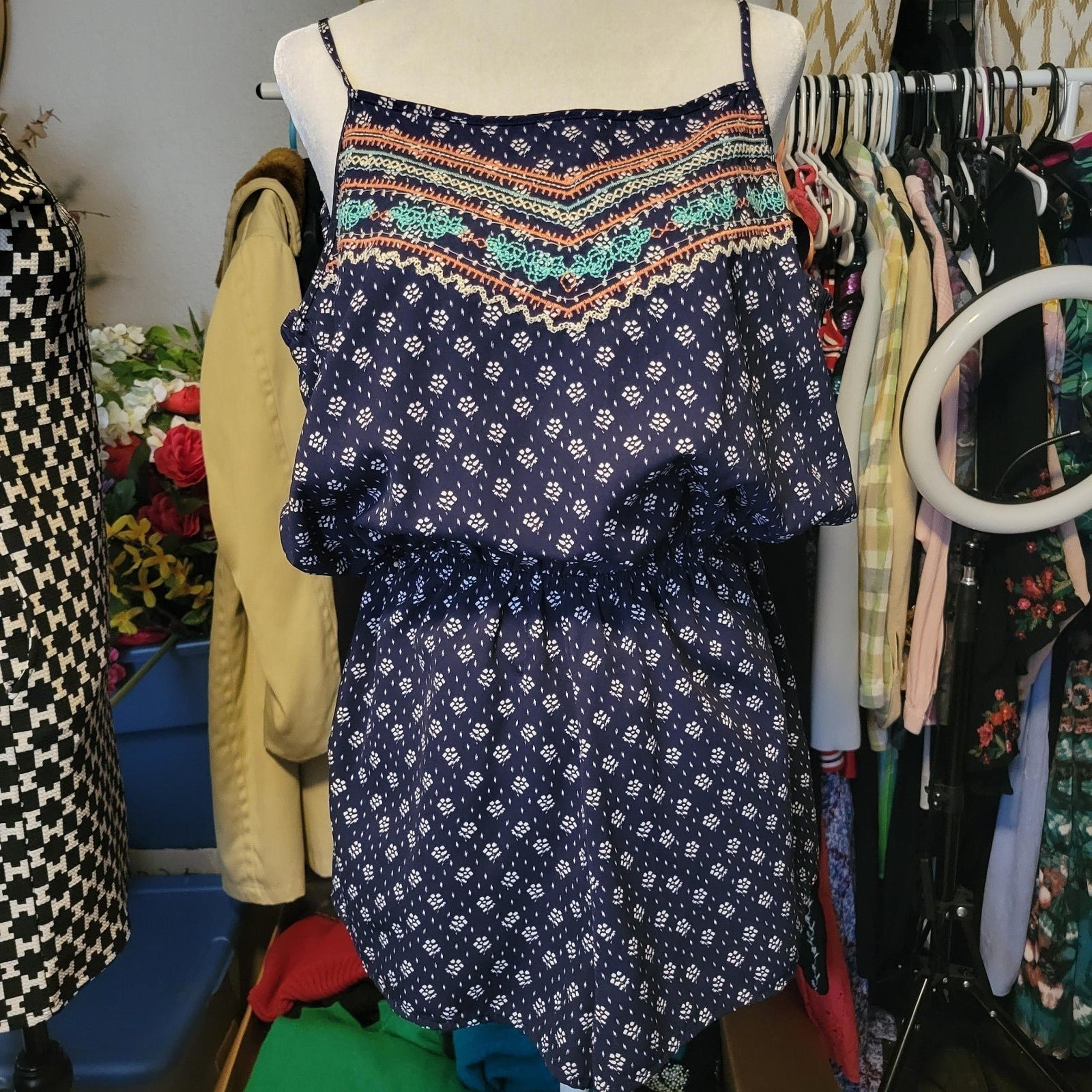 Embroidered romper