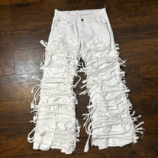 All White Spider-Web Denim