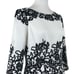 Adrianna Papell Sheath Dress 3/4 Sleeves Cream Black Lace Women’s Size 10