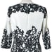 Adrianna Papell Sheath Dress 3/4 Sleeves Cream Black Lace Women’s Size 10