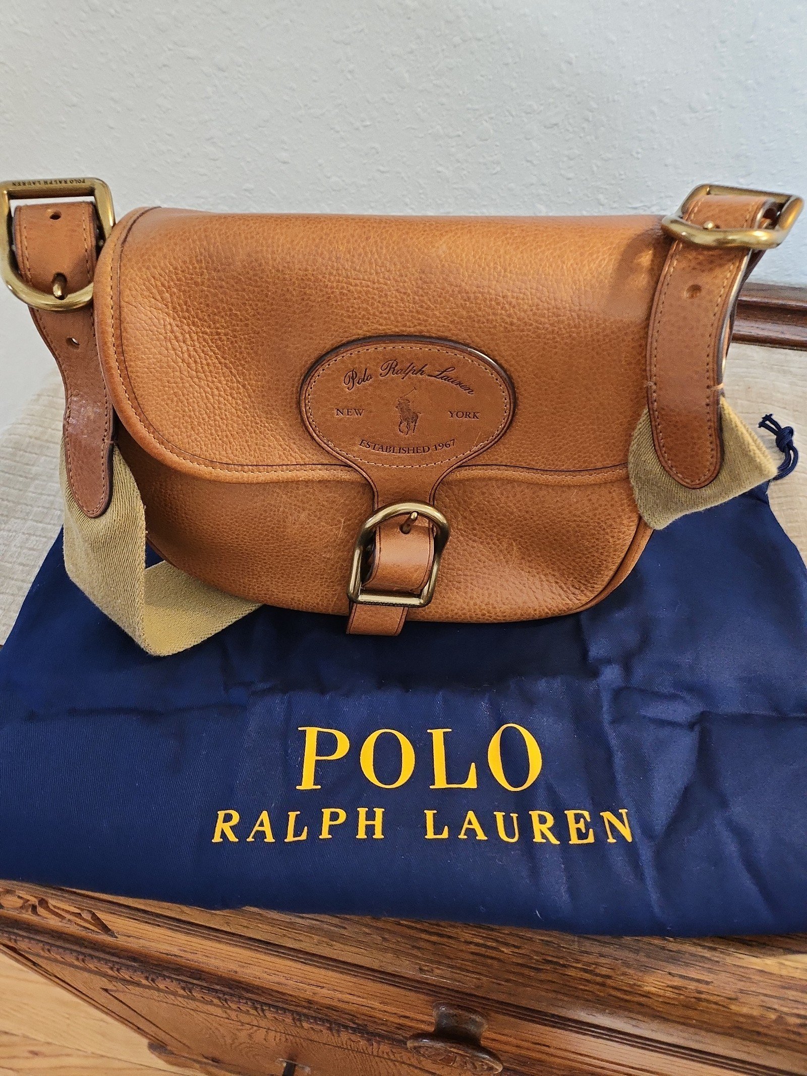 Vintage Ralph Lauren Leather Shoulder Bag – Folklore