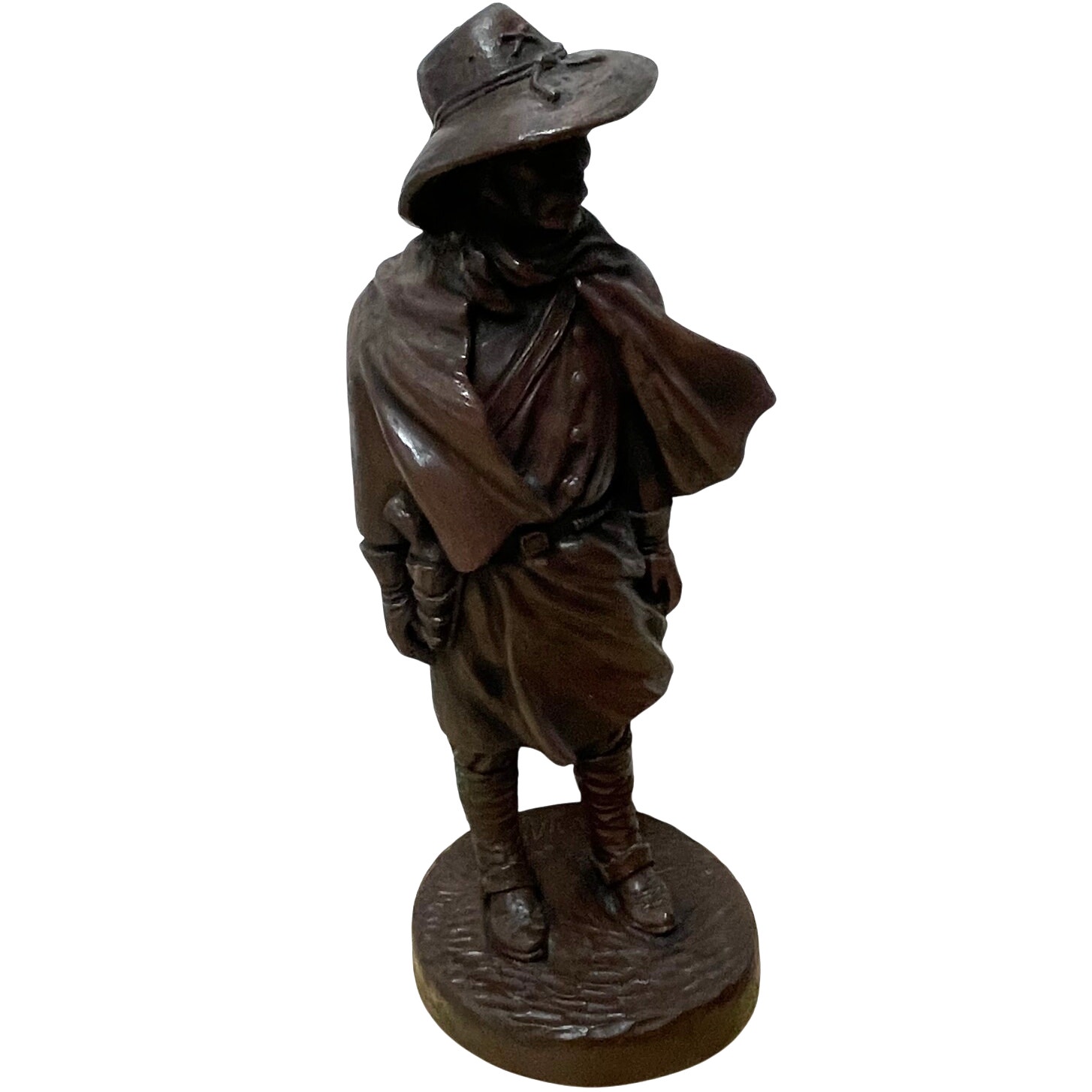 J. Largo Western Sculpture Entitled Captain Greyson Calvery Excellent Condition