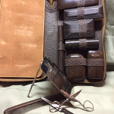 Vintage mans travel grooming kit