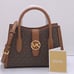 MICHAEL KORS Gabby Small Logo Satchel COLOR BROWN NWT