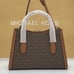 MICHAEL KORS Gabby Small Logo Satchel COLOR BROWN NWT