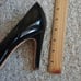 Marc by Marc Jacobs patent open toe pump metallic black Italy Size 36.5