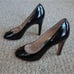Marc by Marc Jacobs patent open toe pump metallic black Italy Size 36.5