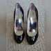 Marc by Marc Jacobs patent open toe pump metallic black Italy Size 36.5