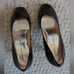 Marc by Marc Jacobs patent open toe pump metallic black Italy Size 36.5
