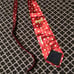 Yves Saint Laurent Paris Neck Tie Silk Mens Red Geometric AB13