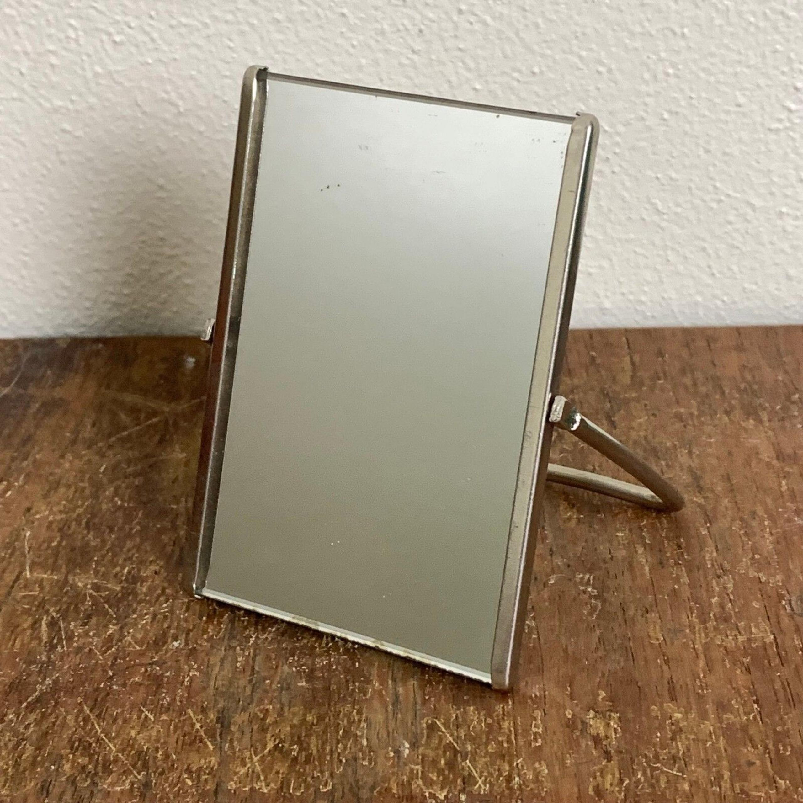 Vintage Small mirror on stand Bathroom Powder Room Restroom Cottagecore Decor