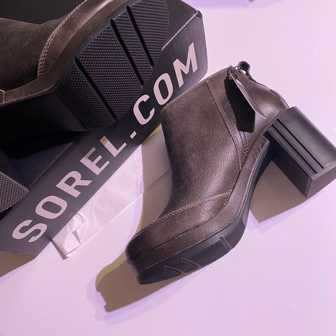 7.5 Sorel Blake Zip Bootie- NIB- Quarry