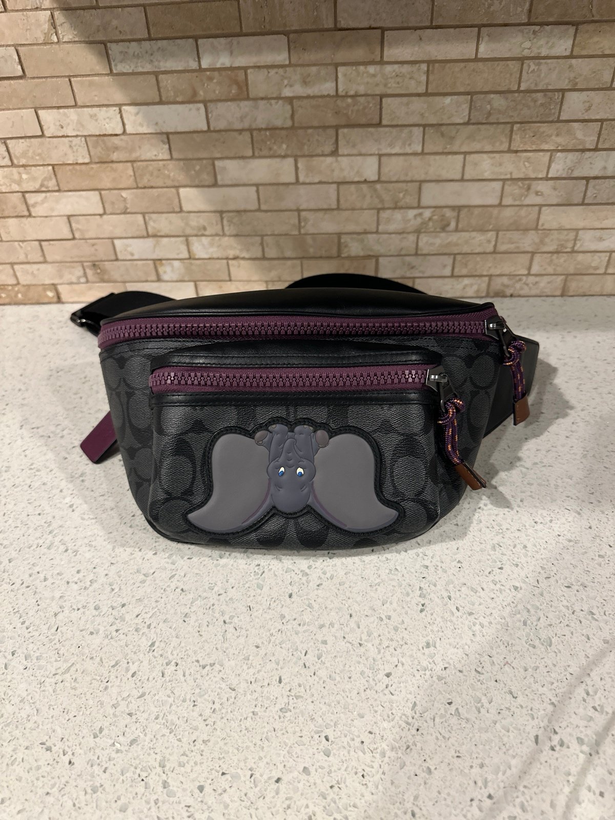 Disney X Coach Terrain Belt Bag Leather Dumbo Fanny Pack