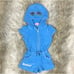 3T Butters Super Soft Summer Short Sleeve Zip-Up Romper, Blue