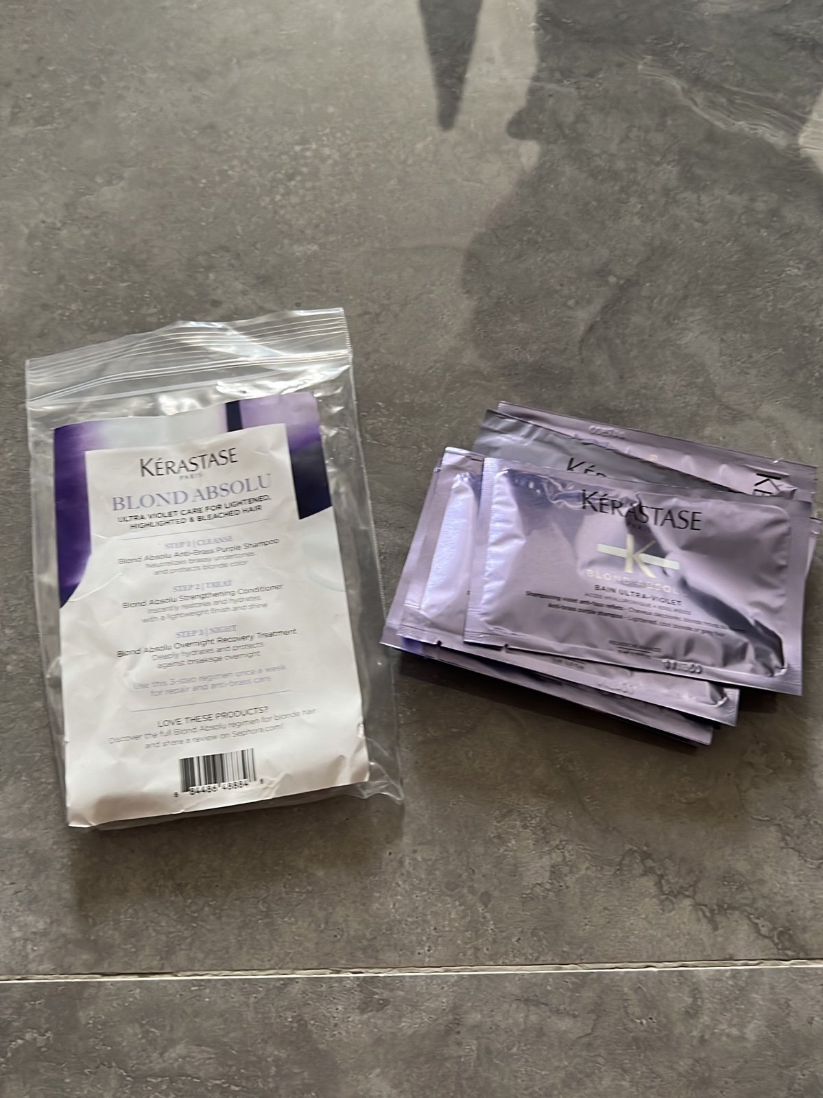New bundle of kerastase blond absolu anti brass purple packets