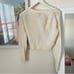 Quince Baby Alpaca-Wool Cropped Cardigan in Ivory