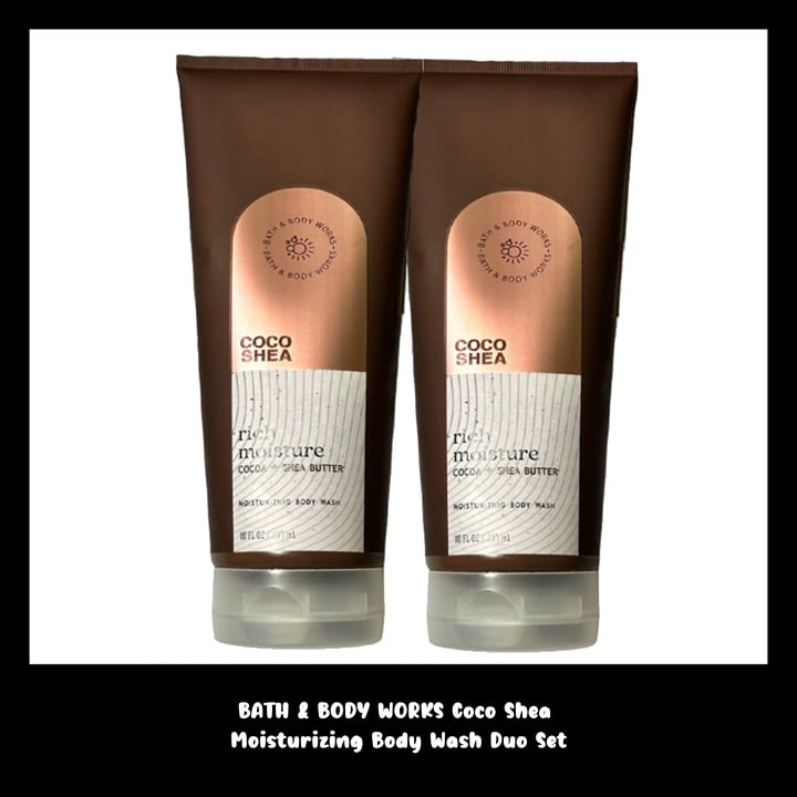BATH & BODY WORKS Coco Shea 10.0 Fluid Ounces Moisturizing Body Wash Duo Set