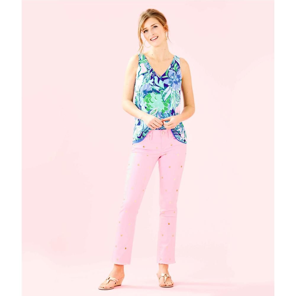 Lilly Pulitzer South Ocean Crop Flare Pants