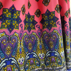 Medium Lularoe Amelia hot pink dipped mandala NWT