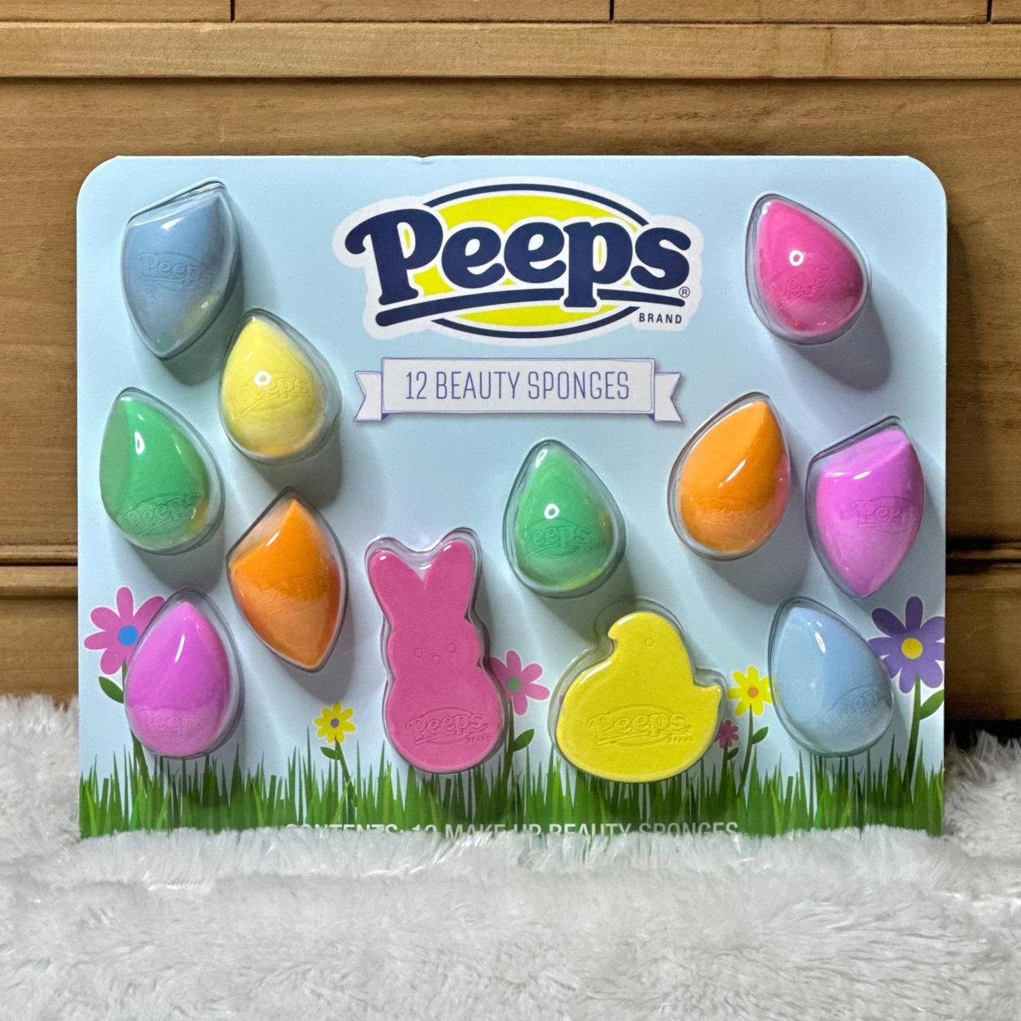 NIP Peeps 12-Piece Beauty Makeup Sponges Blenders Wet/Dry