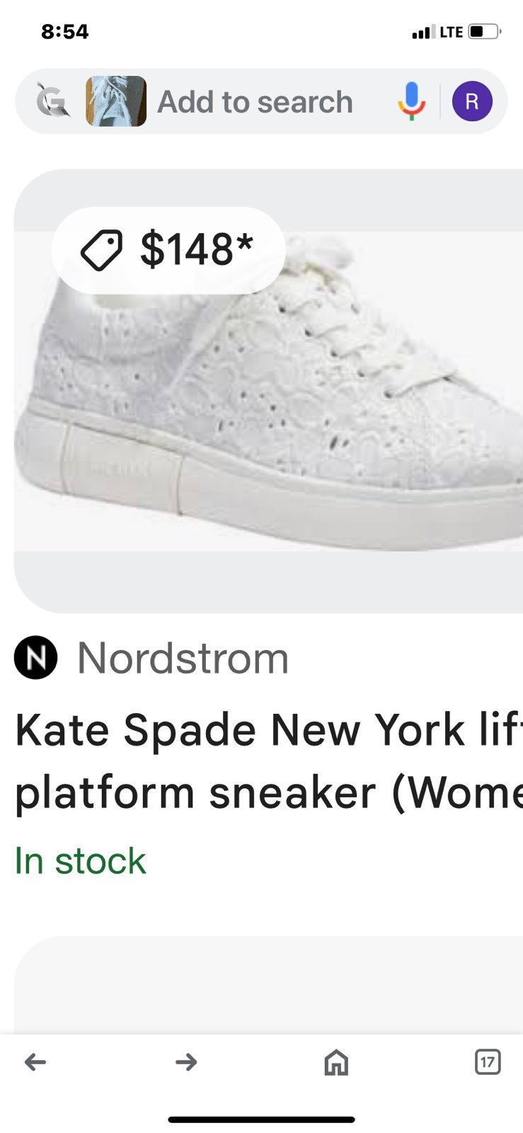 Kate Spade New York Lift Eyelet Floral Crochet Sneakers 7.5