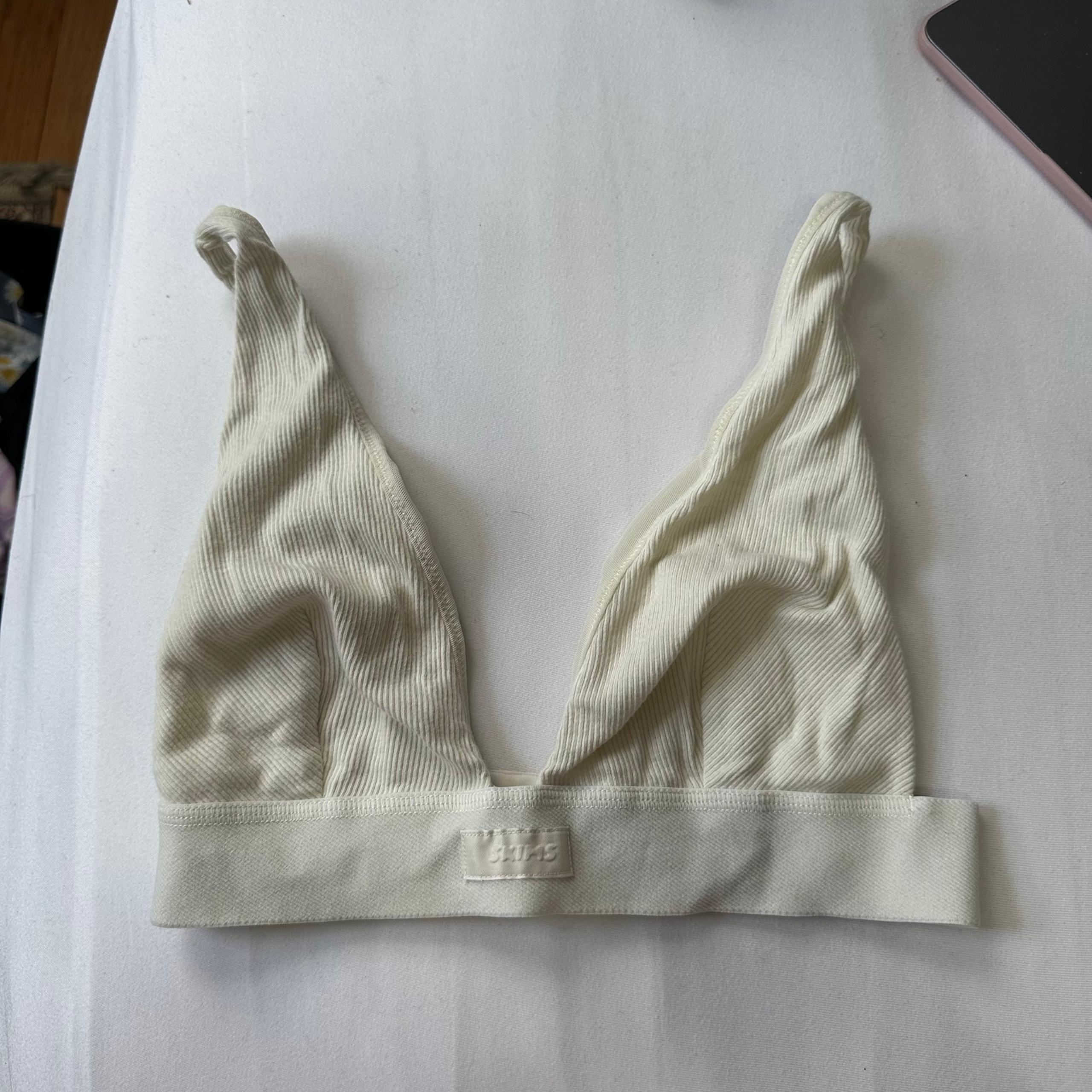 skims cotton rib bralette