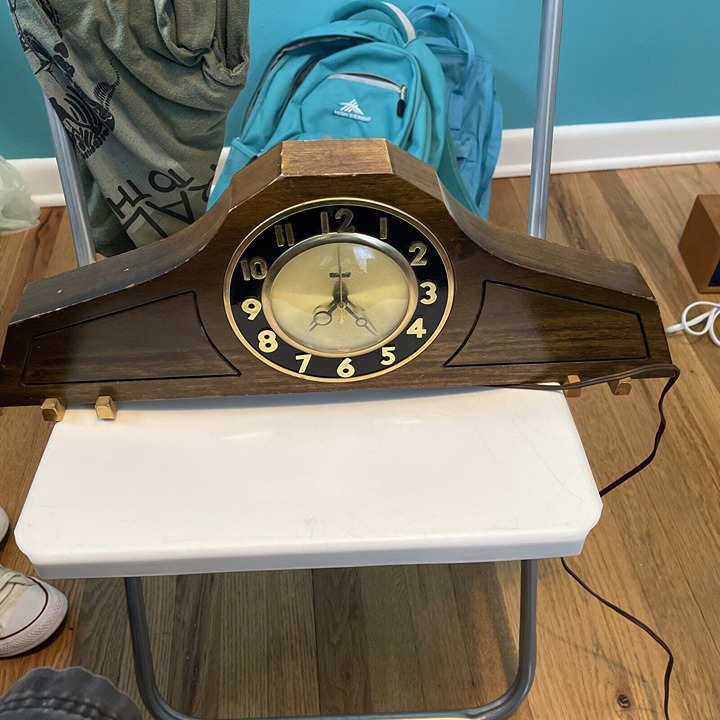 vintage united electric clock