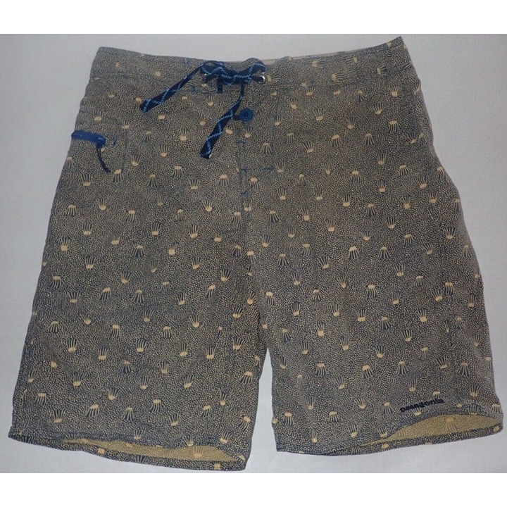 Patagonia Wavefarer Board Shorts Jellyfish Printed Big Sur Blue Mens 32