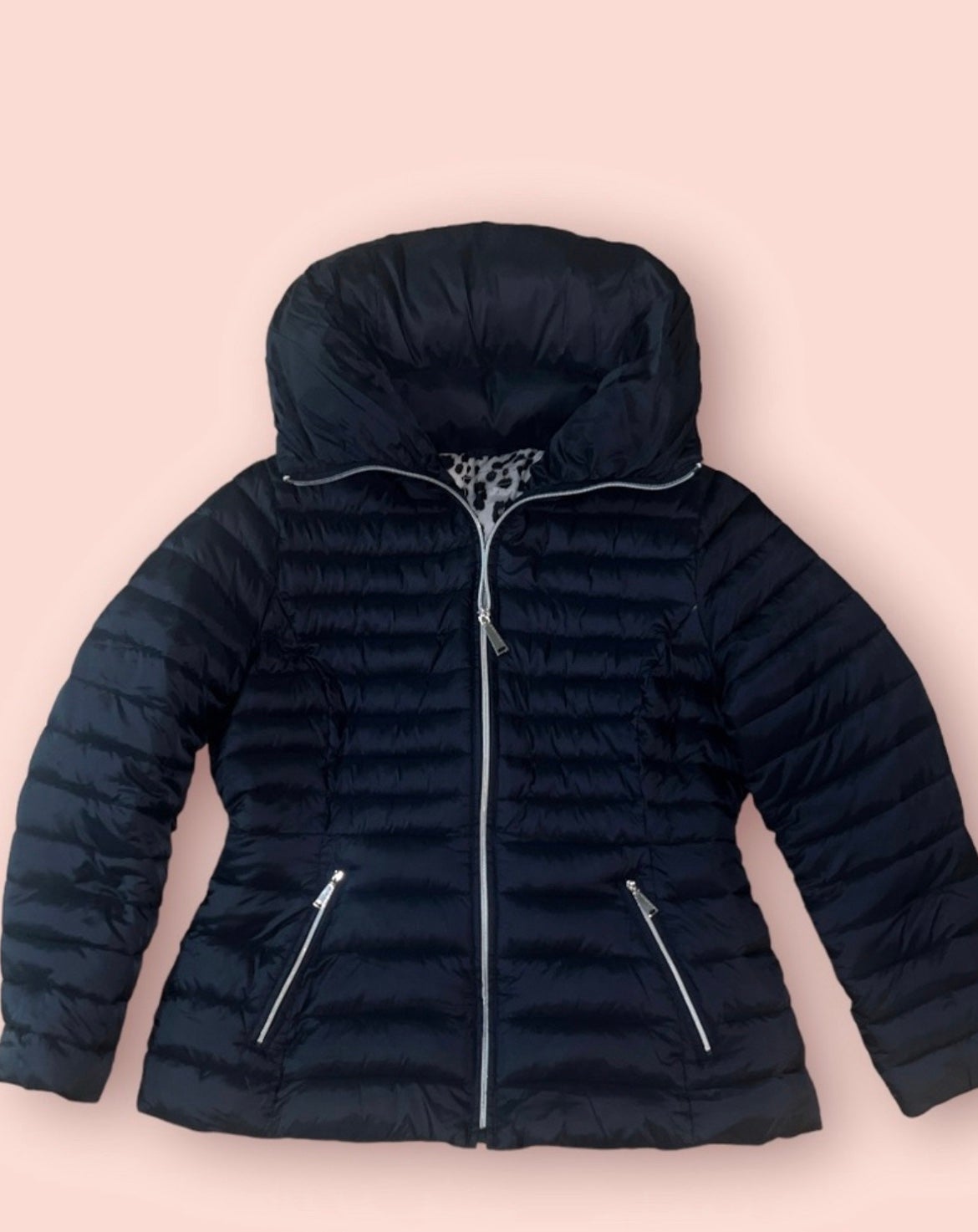 Women Coat Laundry by Shelli Segal Puffer - Size Large
