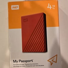 WD My Passport 4tb Portable External Hard Drive