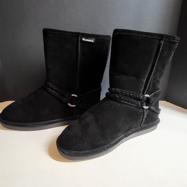 Bearpaw Black Winter Snow Boots