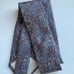 Christian Dior Men's Necktie Blue Paisley Pure All Silk Tie Made In USA
