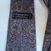 Christian Dior Men's Necktie Blue Paisley Pure All Silk Tie Made In USA