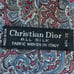 Christian Dior Men's Necktie Blue Paisley Pure All Silk Tie Made In USA
