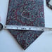 Christian Dior Men's Necktie Blue Paisley Pure All Silk Tie Made In USA