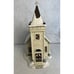 2001 Currier & Ives Christmas Village House SUNDAY WINTER SCENE CHURCH Village