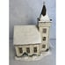 2001 Currier & Ives Christmas Village House SUNDAY WINTER SCENE CHURCH Village