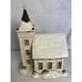2001 Currier & Ives Christmas Village House SUNDAY WINTER SCENE CHURCH Village