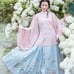 Hanfu Heavy Embroidered Pleated Horse Face Skirt 汉服绣花马面裙女M/L