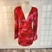 RUNAWAY NWT long sleeve ruched skirt LITSA DRESS PINK size xs or 2