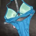 Victoria's Secret 34B,34C,34D,34DDD,36B,36C,36D BIKINI COSMO BLUE shine strap