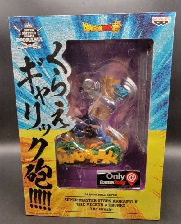 The Vegeta & Trunks Super Master Stars Diorama SMSP Figure Gamestop ExclusiveDBZ