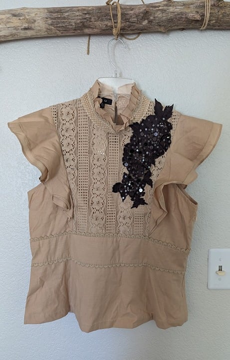 Anthropologie ATSU High Neck Blouse
