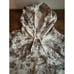 NWT Under Armour Womens Rival Terry Print LS Hoodie Ghost Gray/White Medium
