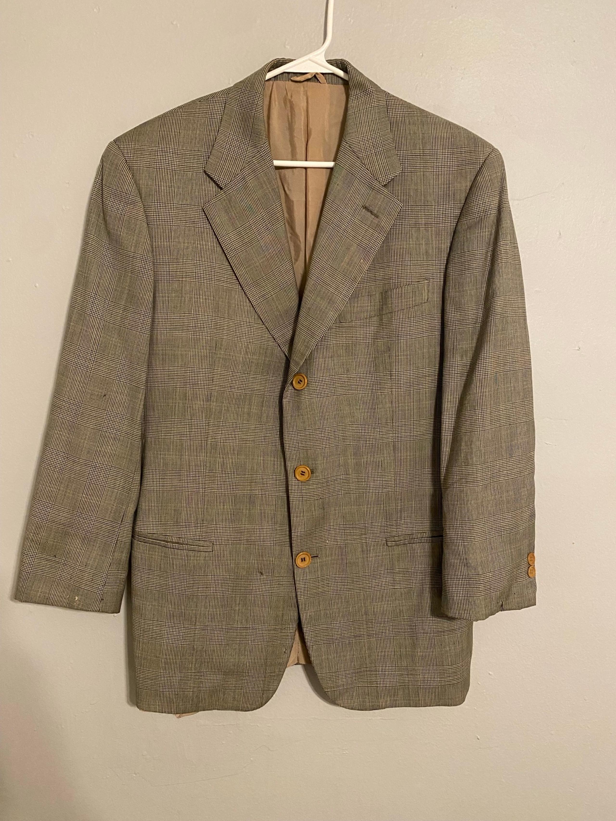 Giorgio Armani Classico A Milano Borgonuovo21 Gray  Blazer Tuxedo Size 38