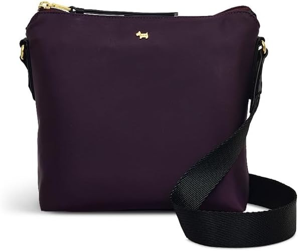 RADLEY London Filey Avenue Responsible Ziptop Crossbody Bag,dark purple,black