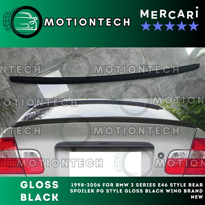 1998-2006 For BMW 3 Series E46 Style Rear Spoiler PG Style Gloss Black Wing New