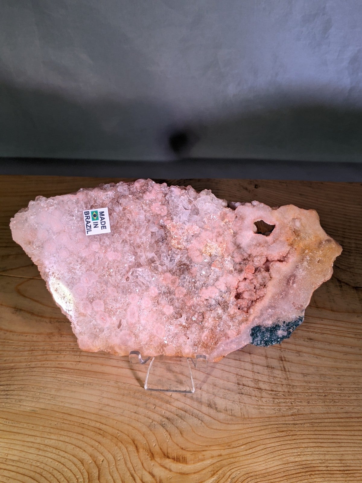 Pink amethyst slab