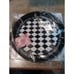 Round Lucite Serving Tray. NIB